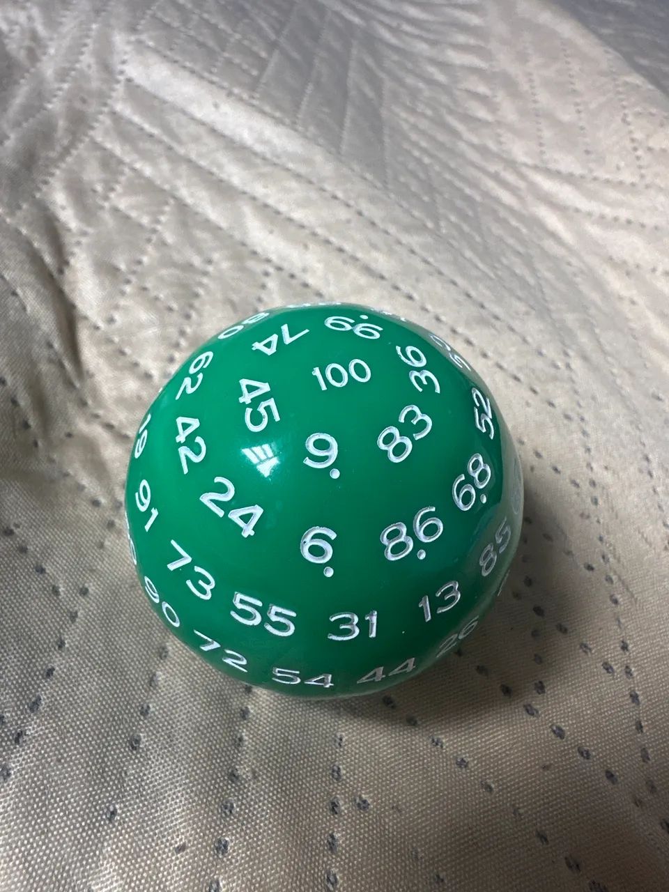 Dado de 100 lados D100 - verde