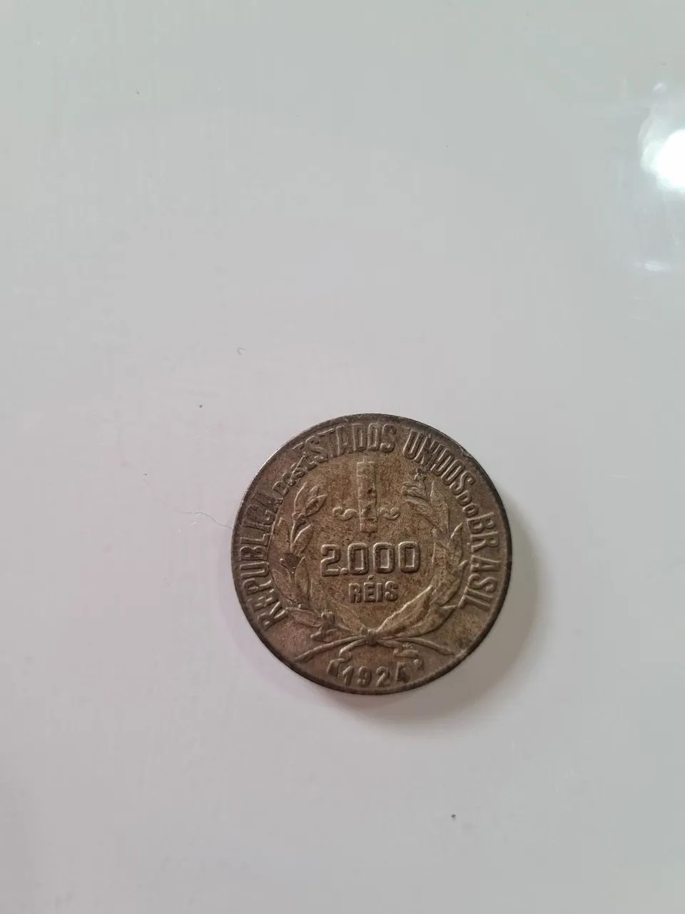MOEDA ANTIGA 2000 REIS 1924