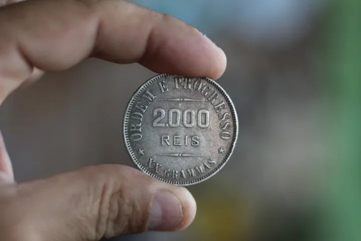 2.000 mil réis e 1.000 réis em prata 900 - Foto 3