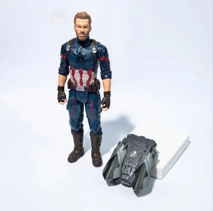 Boneco Capitão América com Aparelho Power FX da Hasbro