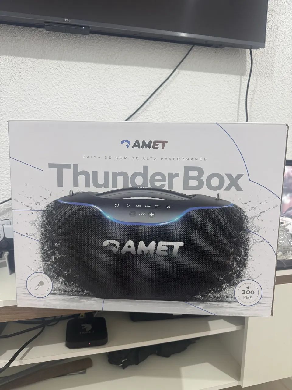 Caixa de som Amet Thunder box 300w