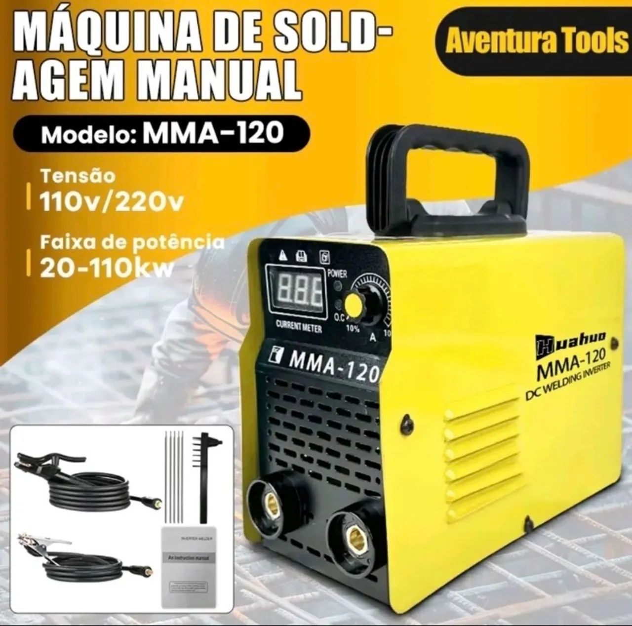 MÁQUINA DE SOLDA MMA 120 bivolt