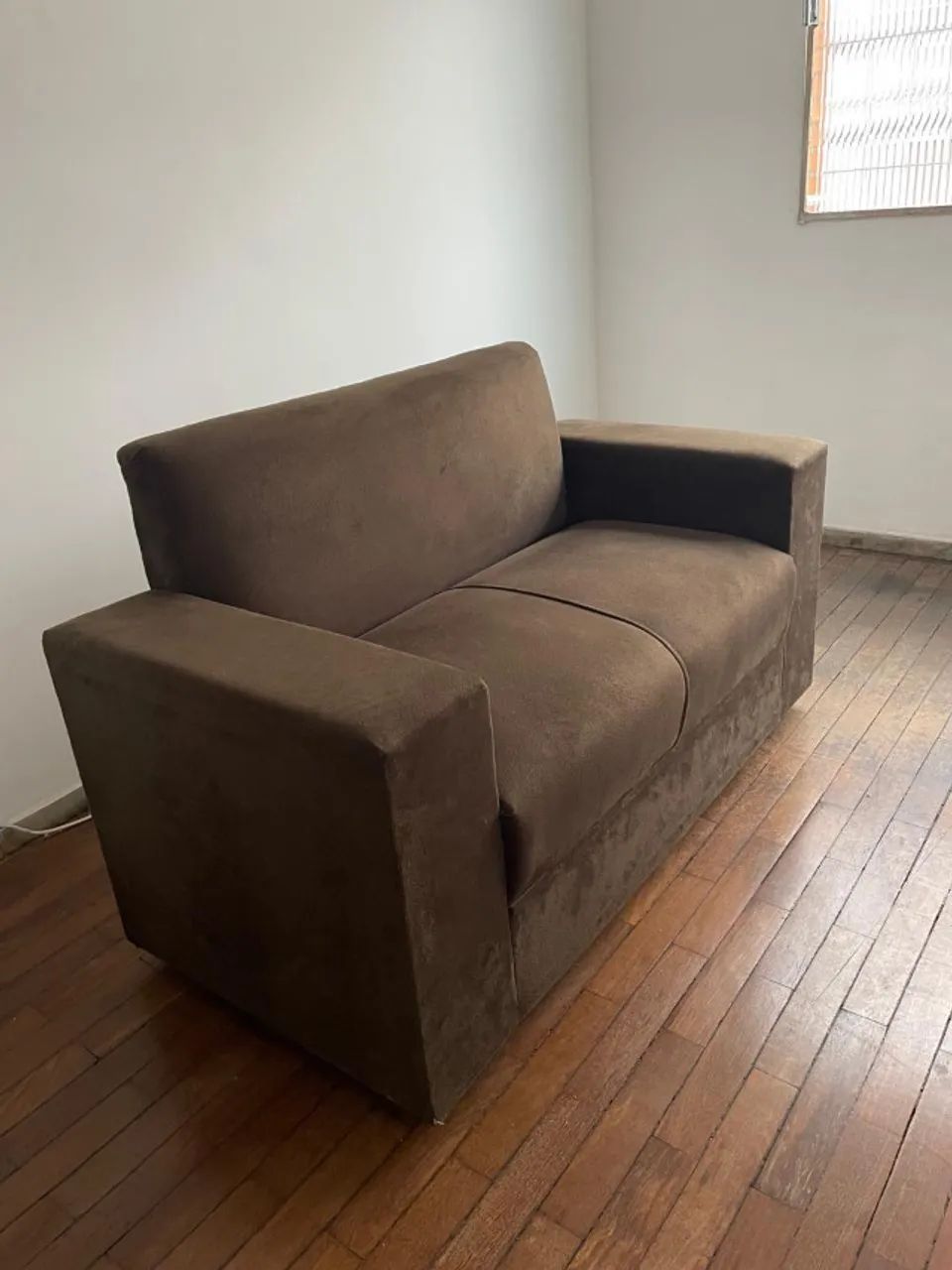 Sofá 2 Lugares Marrom - Super Conservado / Retirada no Grajaú