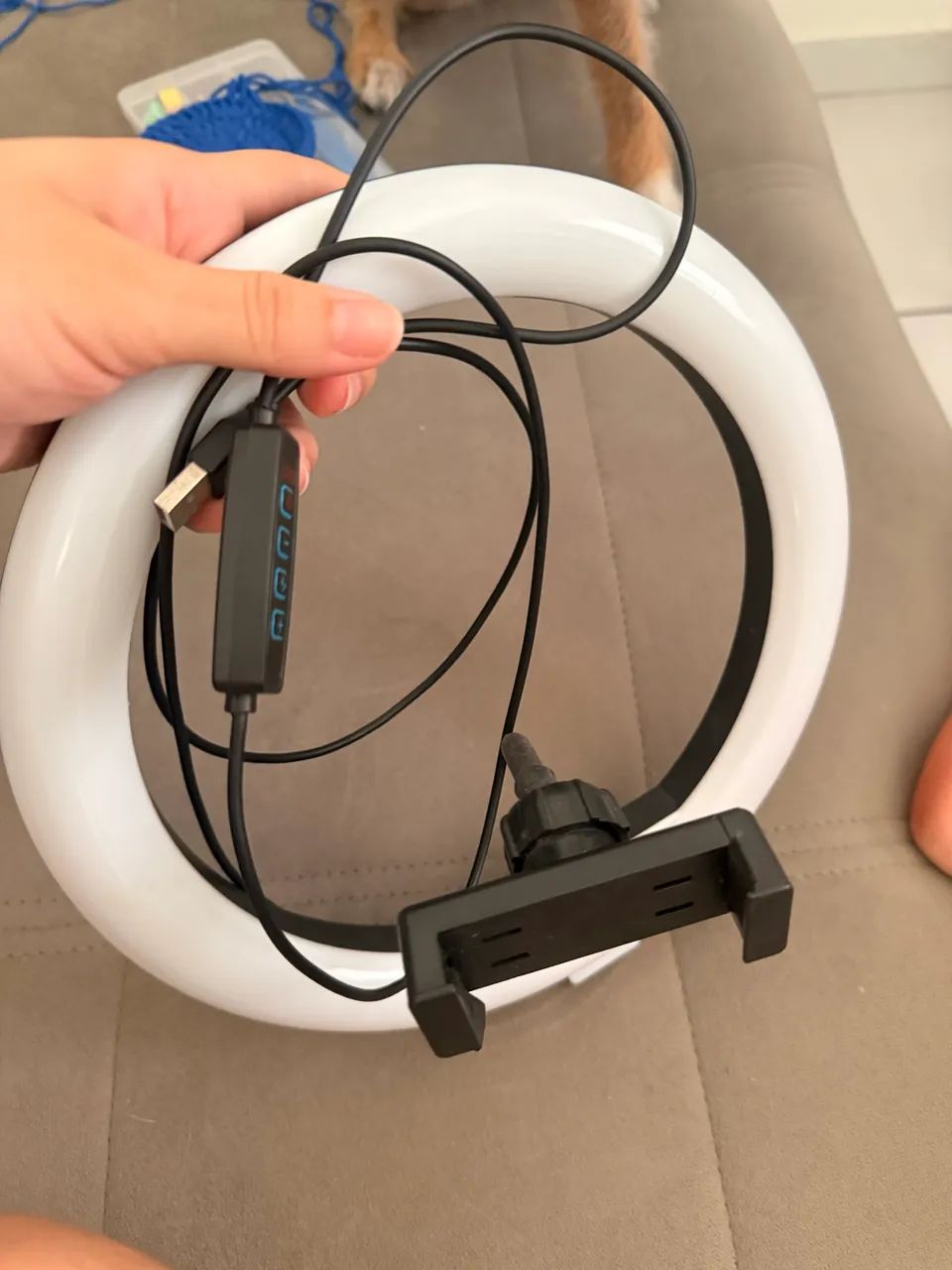 Ring Light LED 10? com suporte para celular (sem tripé) - Foto 2