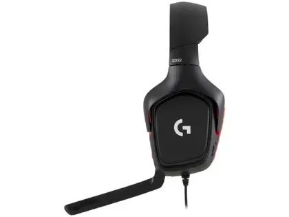 Headset Gamer Logitech G332 PC PS4 Xbox One Preto e Vermelho - Foto 4