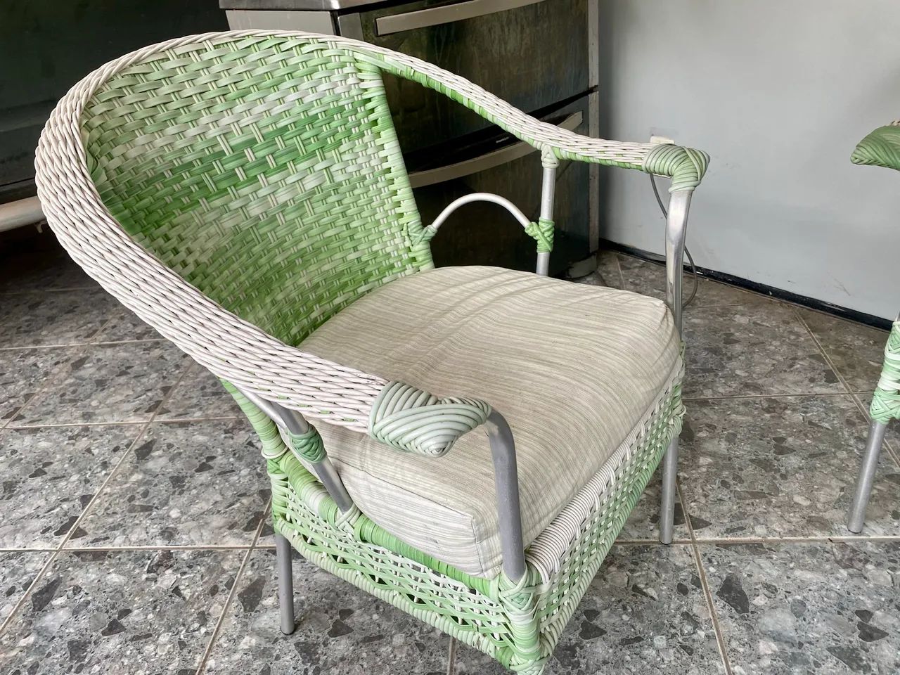 Conjunto de mesa para jardim (4 lugares no total) - Foto 2