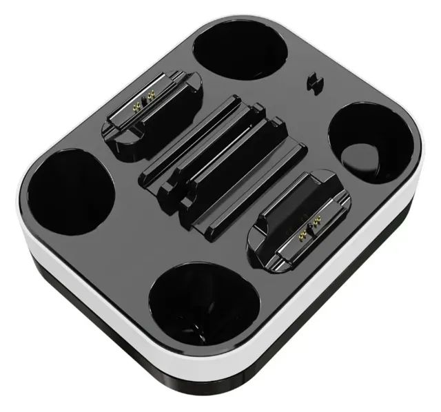 Base Carregadora Controle PS5 USB Tipo C LED RGB Carrega 3 Dispositivos - Foto 4