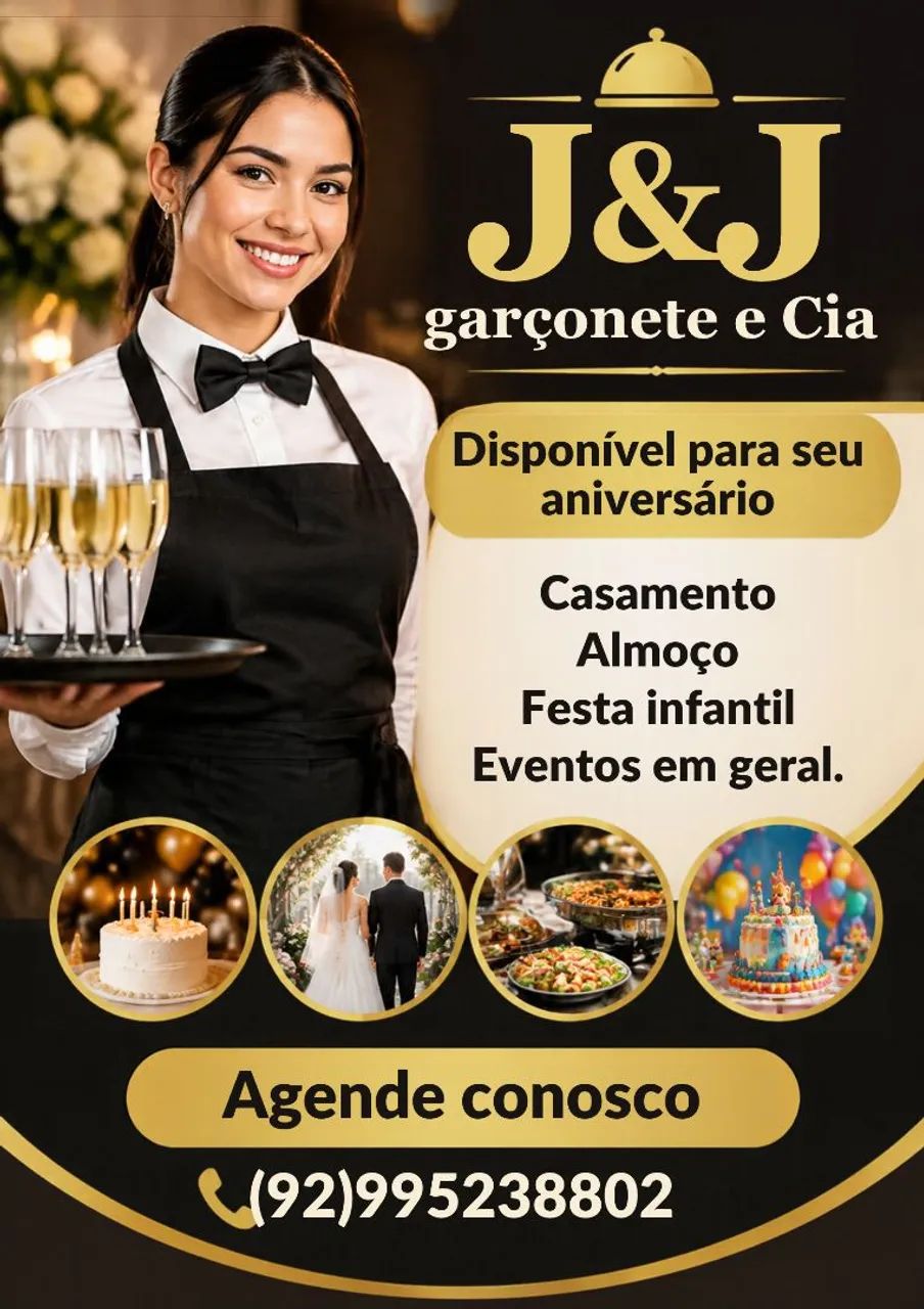 Garçonete para festas e Eventos 