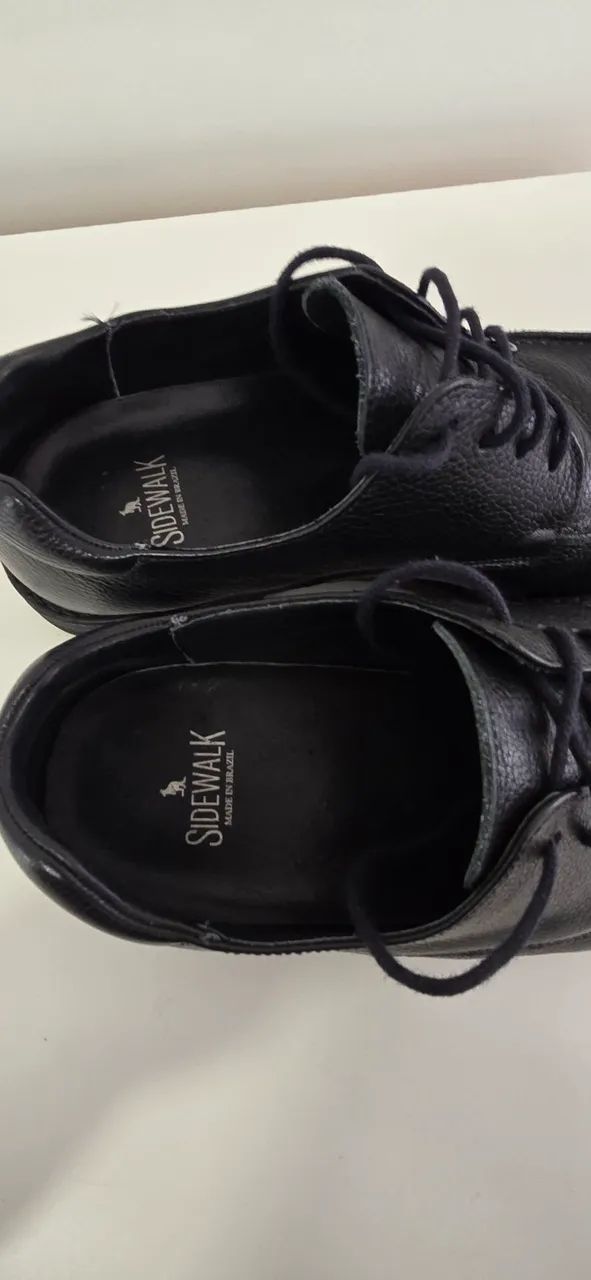 Sapato social couro preto, 41, Side Walk