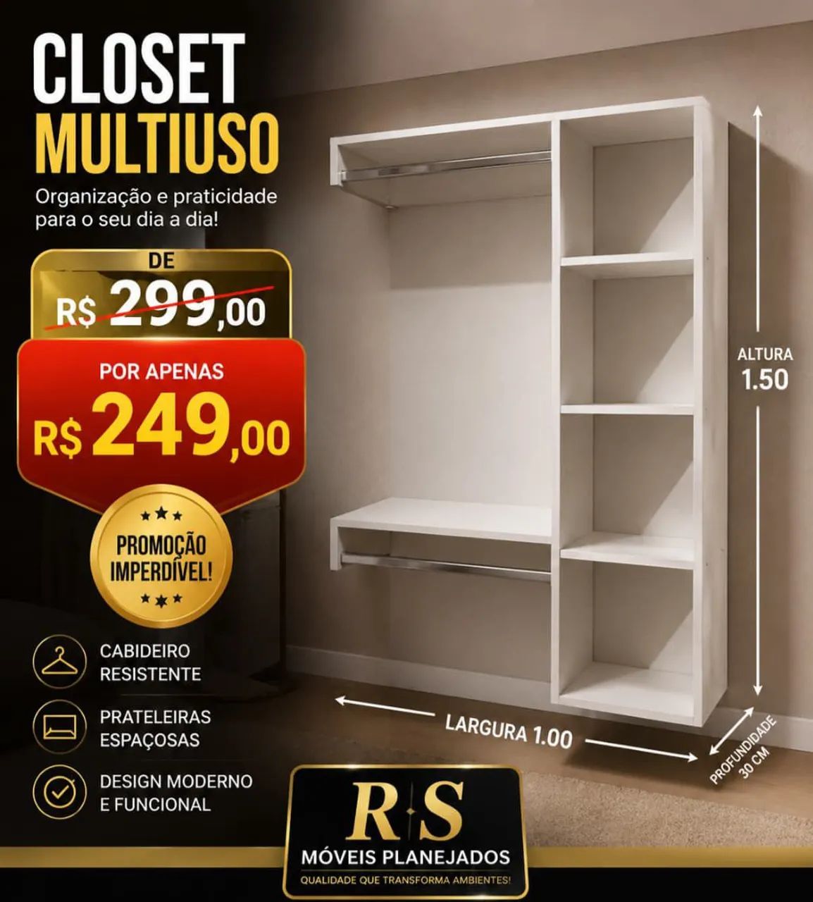 Closets em MDF - Foto 2