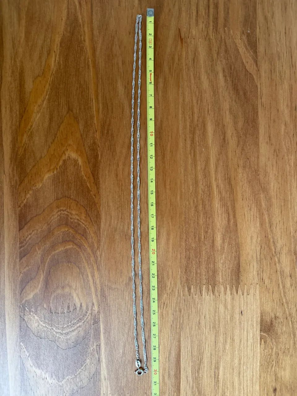 Corrente prata 60 cm singapura - Foto 2