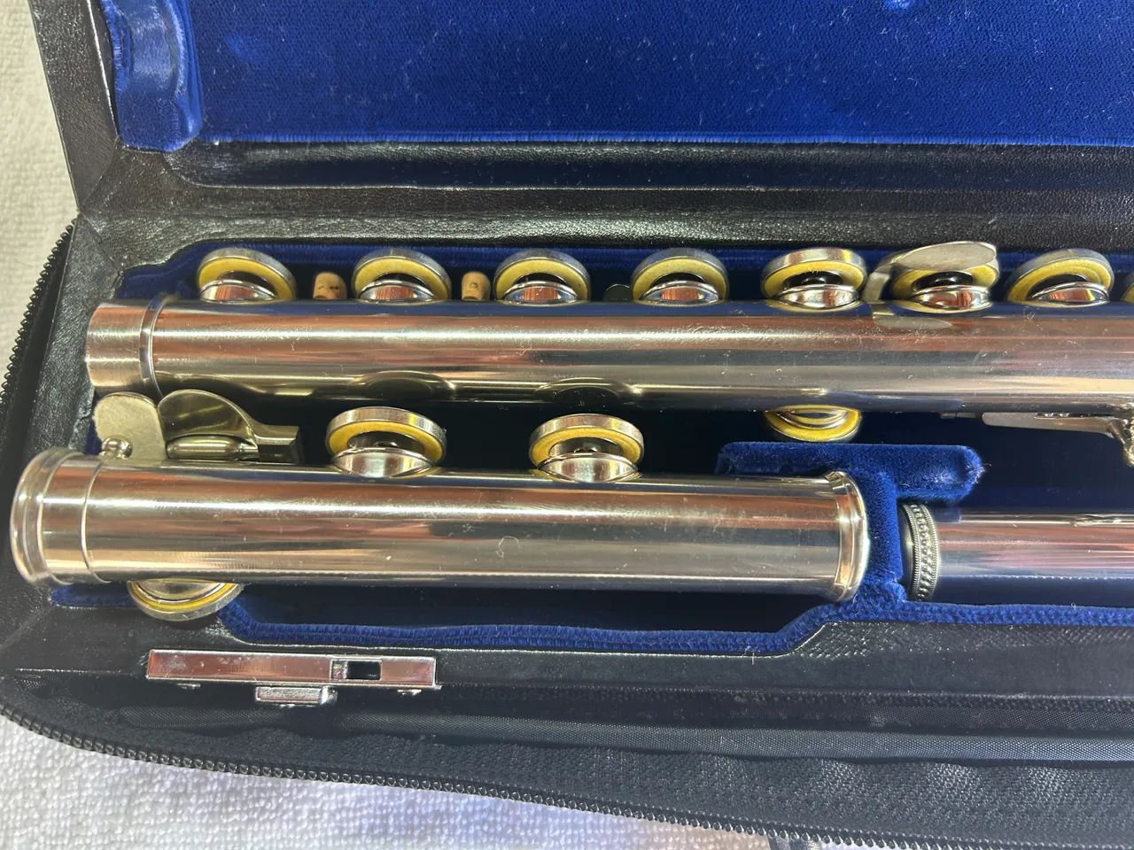 Flauta Muramatsu M-120 com cabeça em prata maciça  - Foto 4