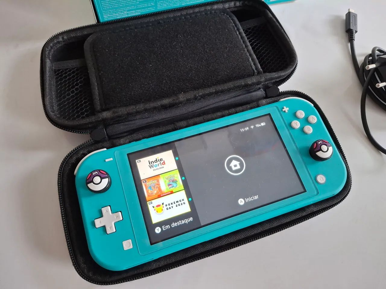 Nintendo Switch Lite Azul Turquesa V/T - Foto 3