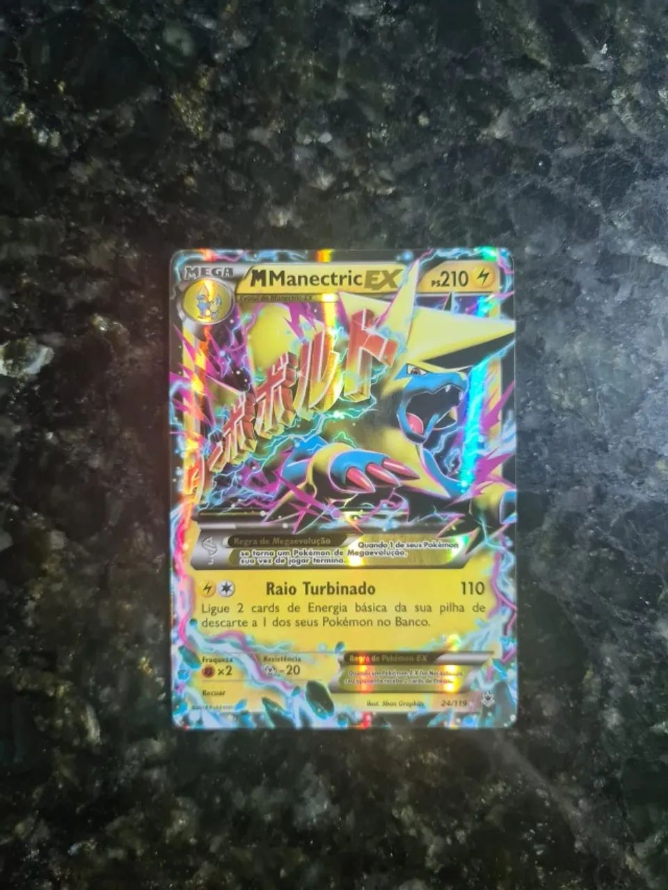 Card Pokémon - M Manectric Ex 24/119 Força Fantasma - Hobbies e