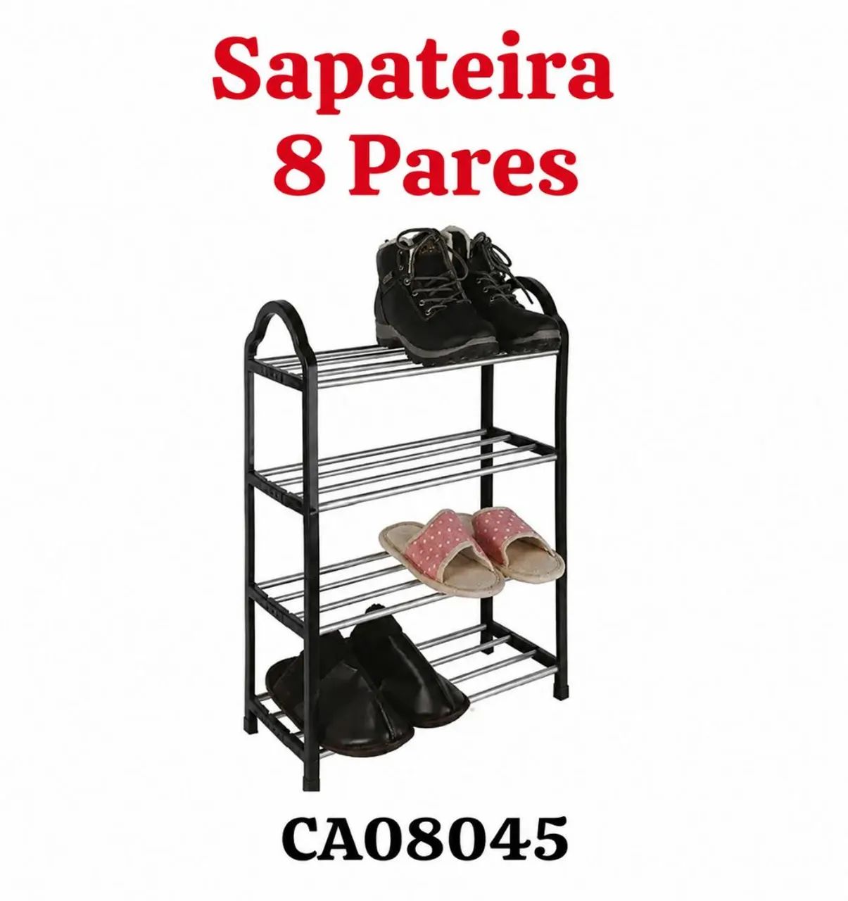 Sapateira 8 Pares - Compacta e Prática