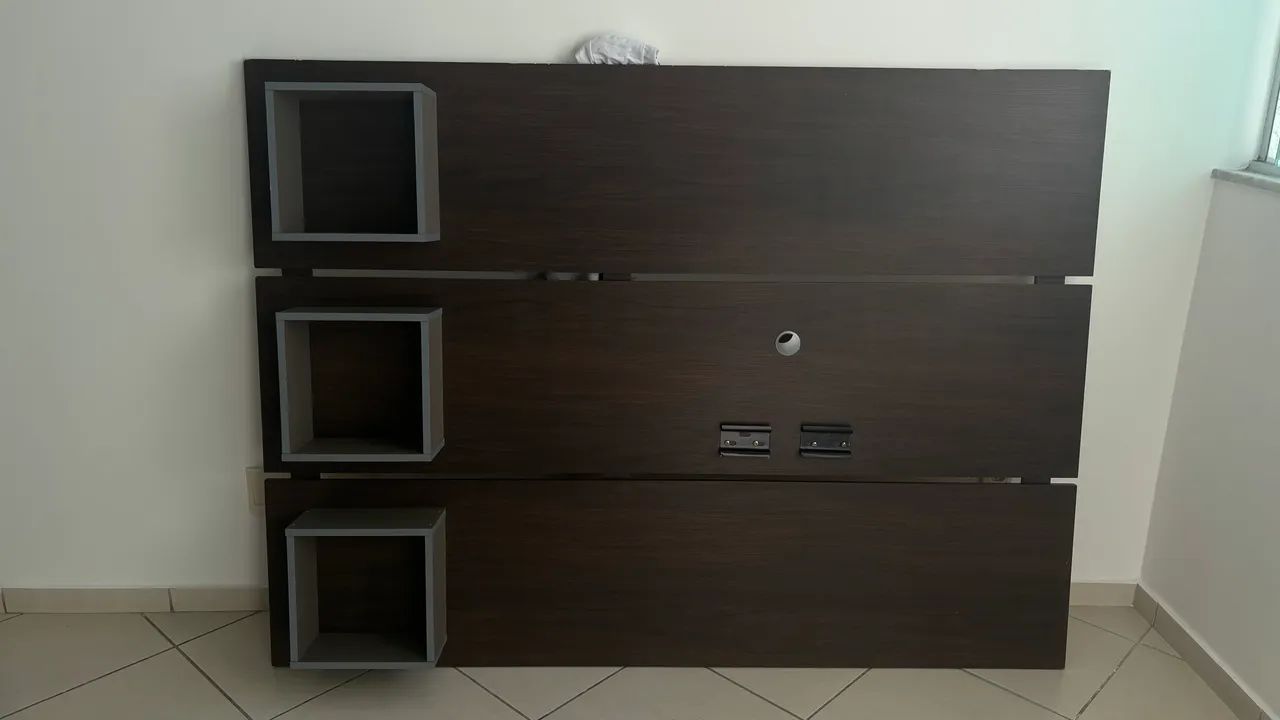 Painel Para TV com Nichos 