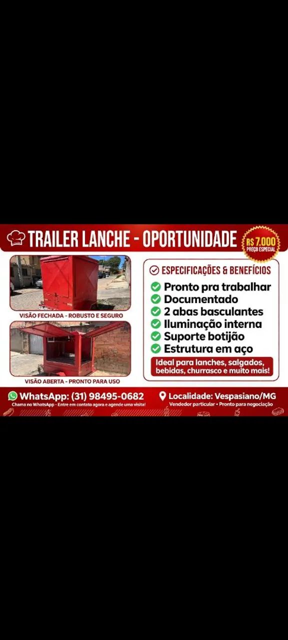 Carretinha de lanche 