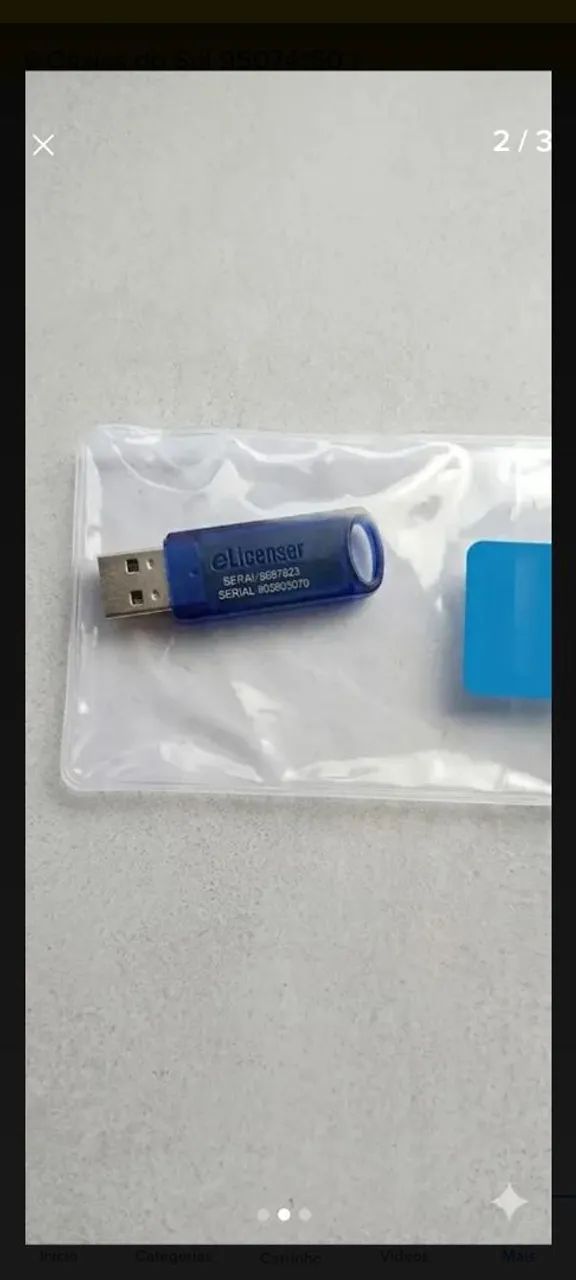 Dongle Steinberg USB eLicenser com Cubase 7.5 Ativo Original