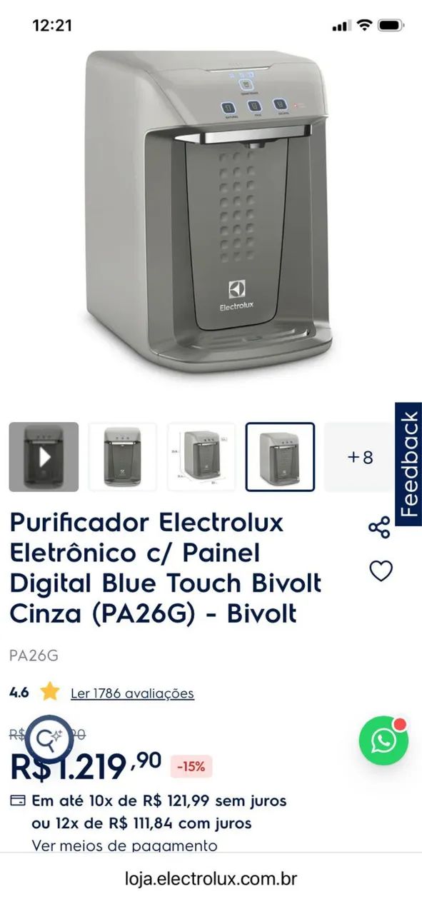Filtro Electrolux Touch Bivolt - Foto 3