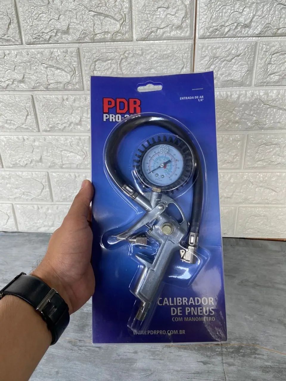 Calibrador Para Pneus Com Manometro 150lbs Pro-220 - Pdr - Foto 3