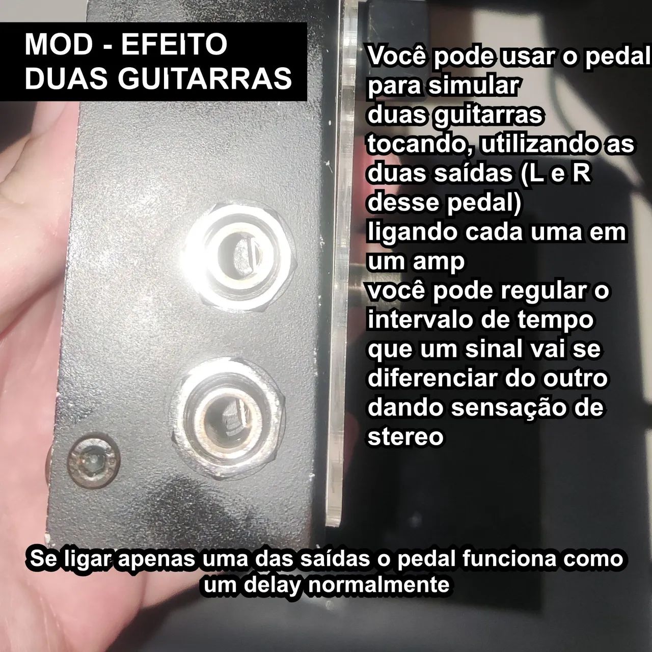 Pedal de delay com Mod - Stardust Cosmic Echo - Foto 5