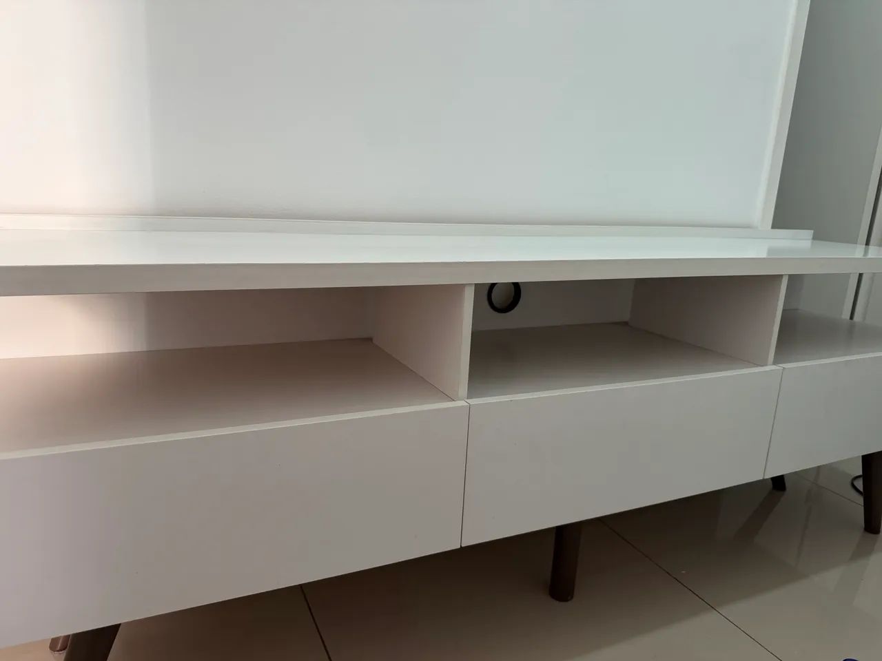 Rack para tv branco - Foto 2