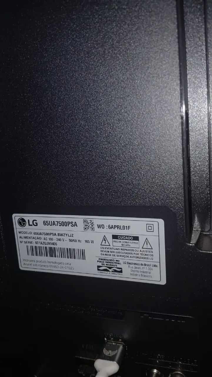 Vendo TV Smart 65 polegadas LG - Foto 2