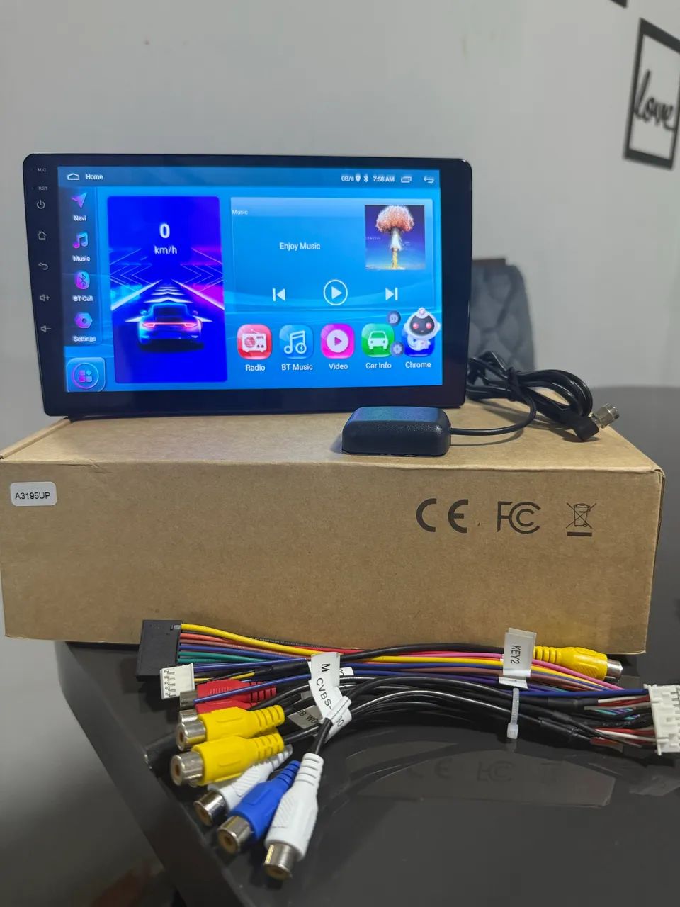 Central Multimídia 10 polegadas  2din Android Carplay GPS YouTube