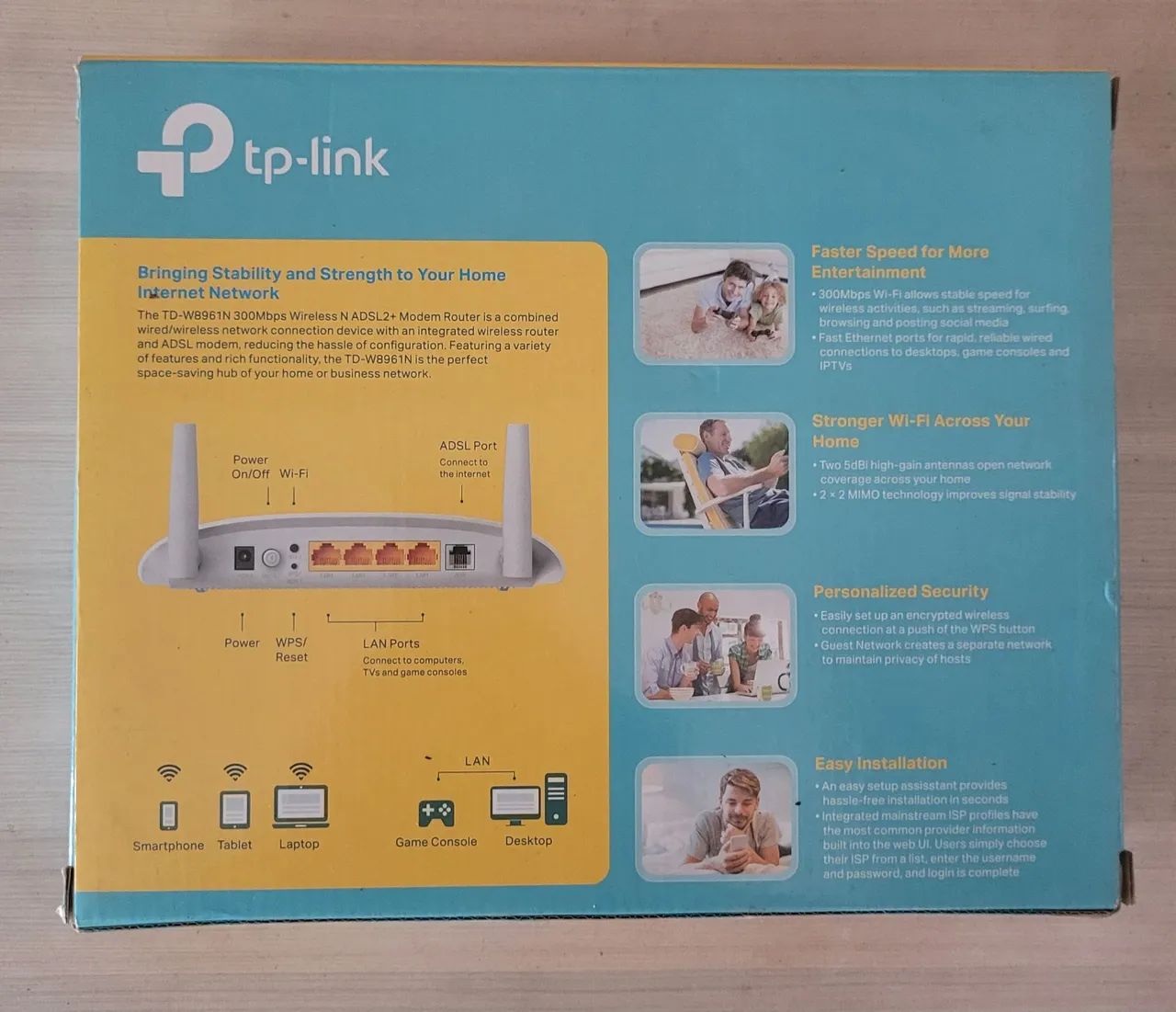 Roteador TP-LINK TD-W8961N ADSL2+ - Foto 2