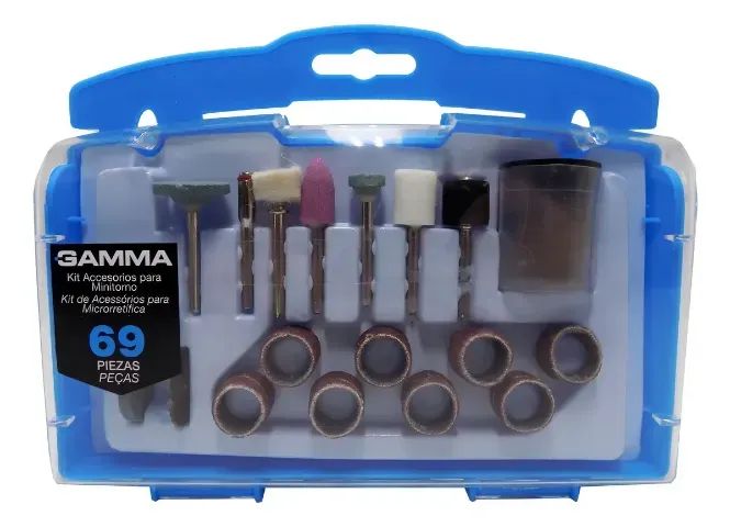 Kit Micro Retifica 69 Peças Profissional Gamma G19504