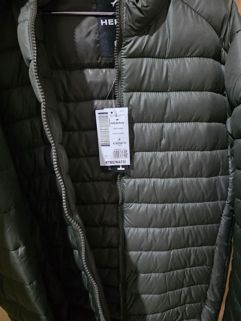 Jaqueta Puffer Hering P Verde 
