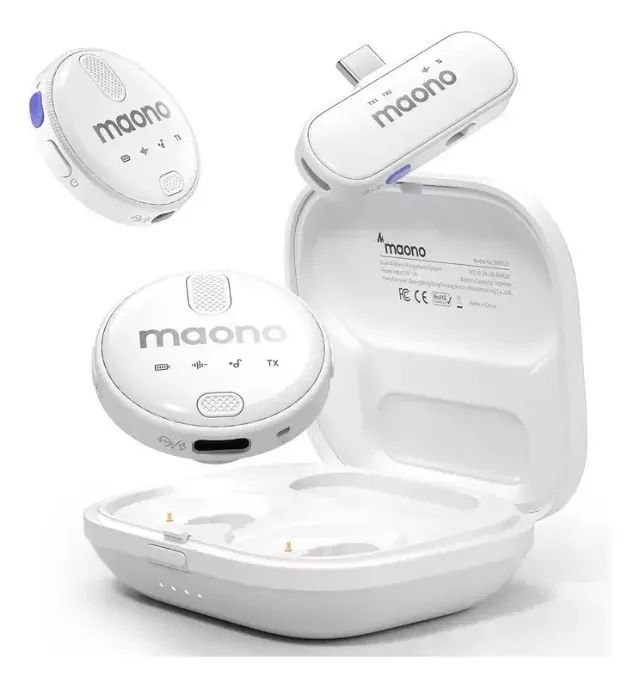 ? Microfone Sem Fio MAONO WM620 - Duplo