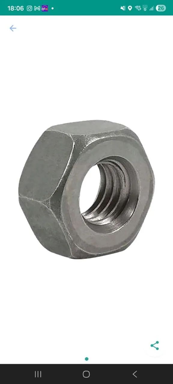VENDO PORCA SEXT UNC ZB C 3/16 CH5/16 BEL - CL: R1 CX COM 200