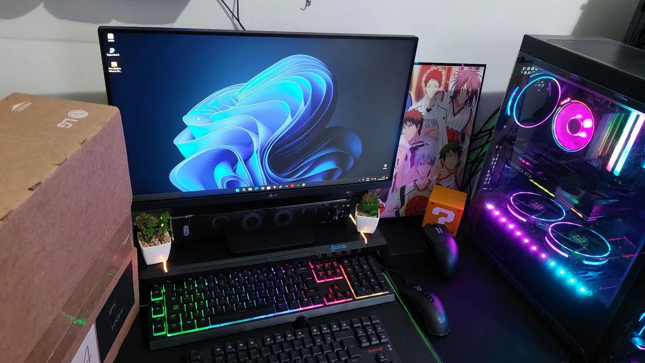 Monitor Gamer LG 24 Polegadas Full HD IPS 100hz. 