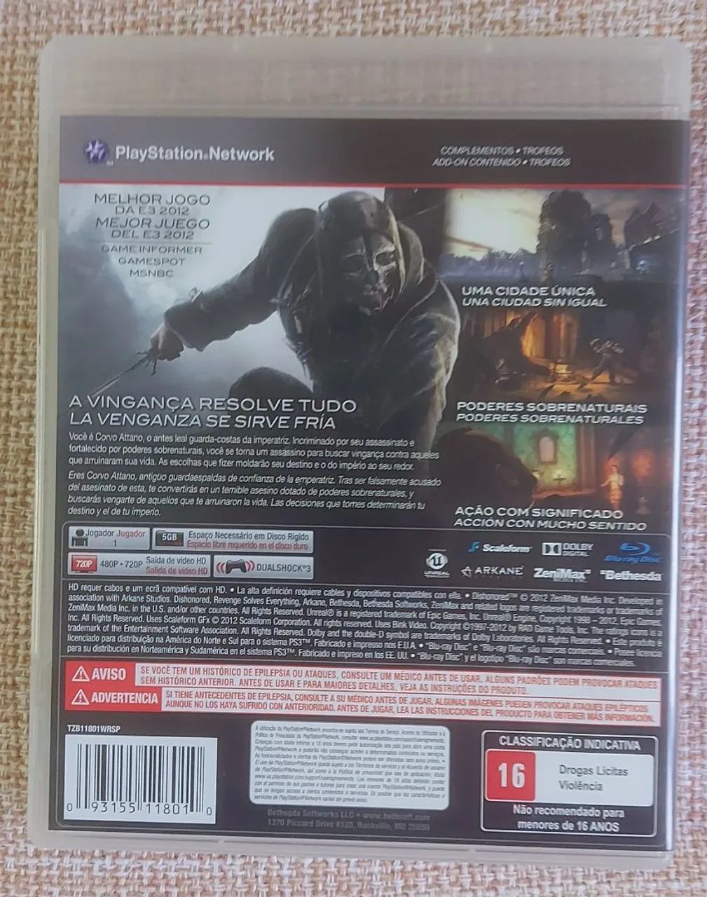 JOGO DISHONORED PS3 - Foto 2