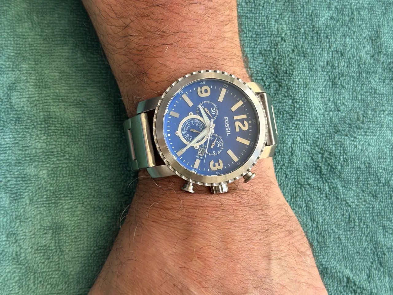 Relogio Fossil Azul - Foto 3