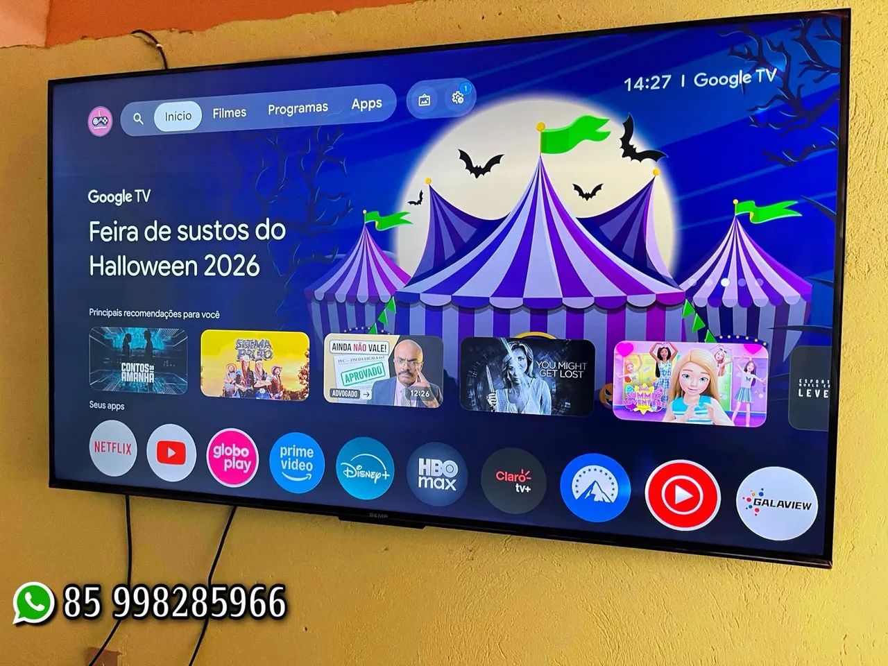 Smart tv 55 4k nova com nota fiscal e garantia 