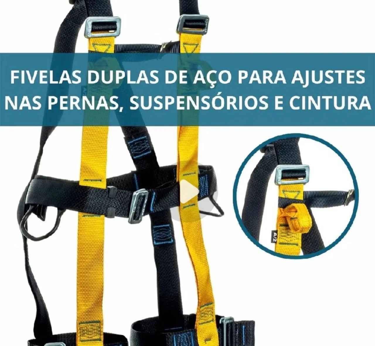 Cinto paraquedista com talabarte. (R$250,00).