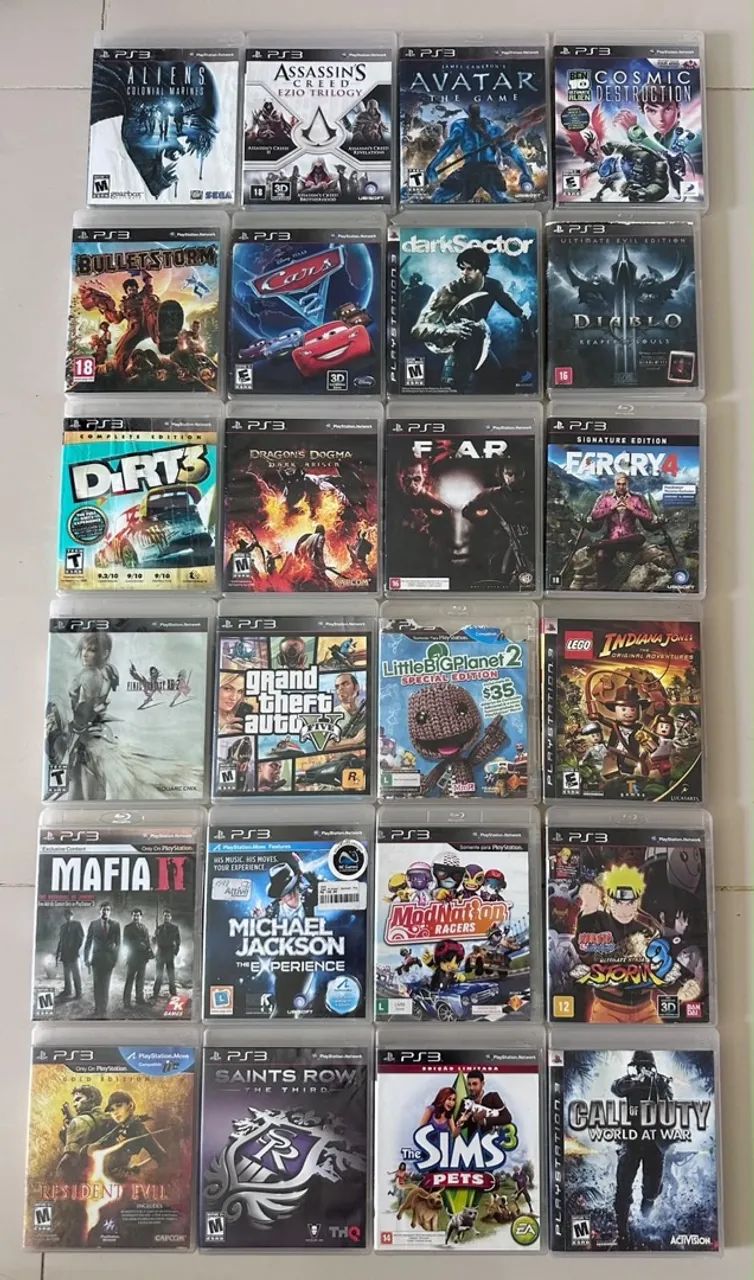 Jogos de PS3 - R$ 45 cada