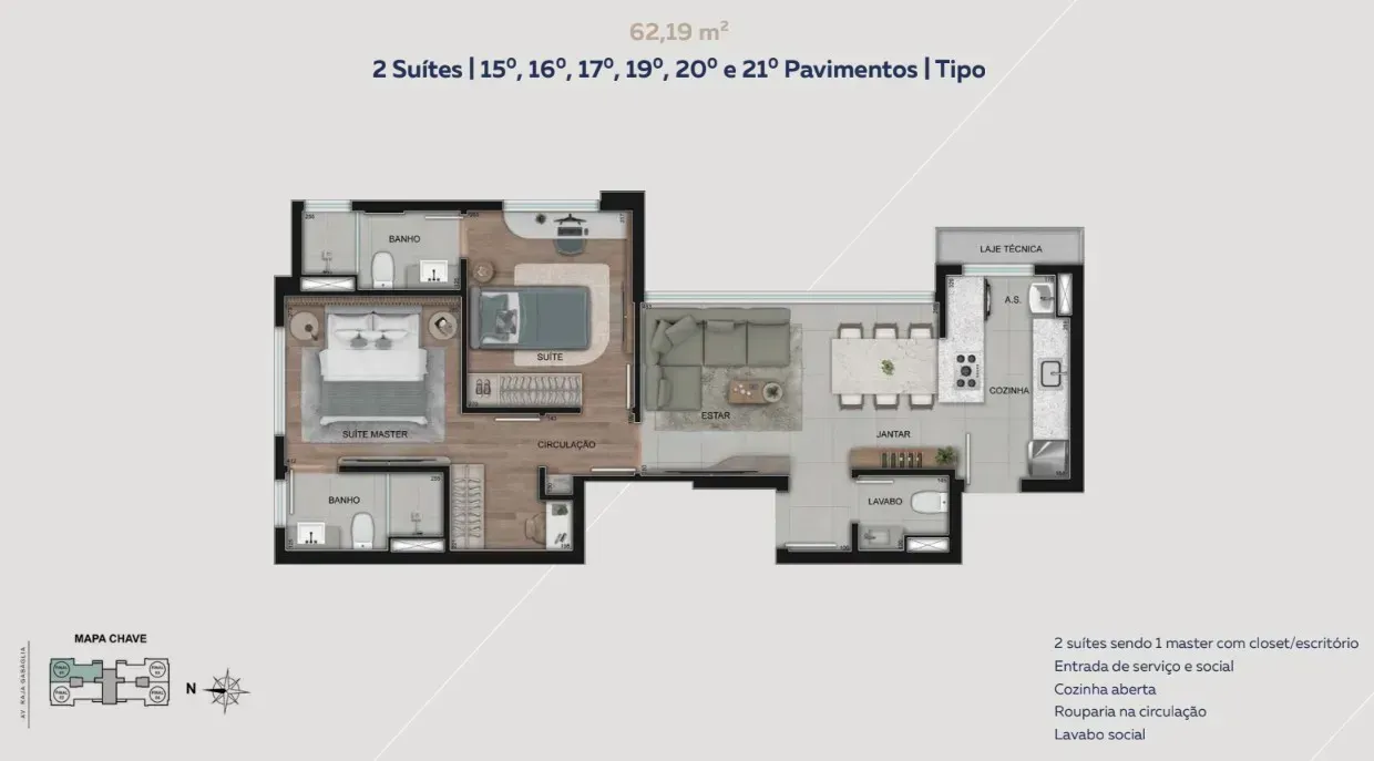 PLANTA 62m²
