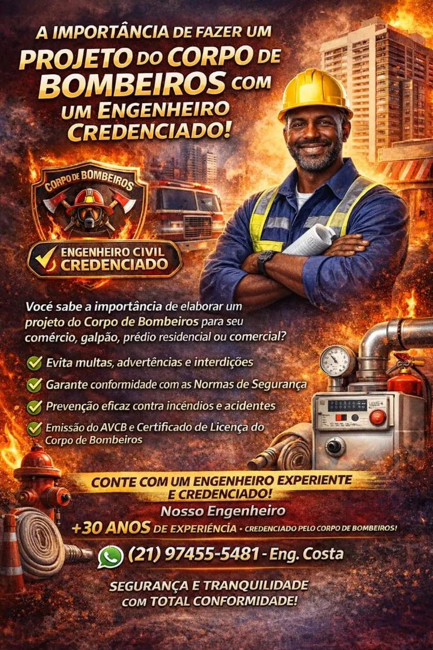 Projetos de arquitetura, bombeiros e usucapião 