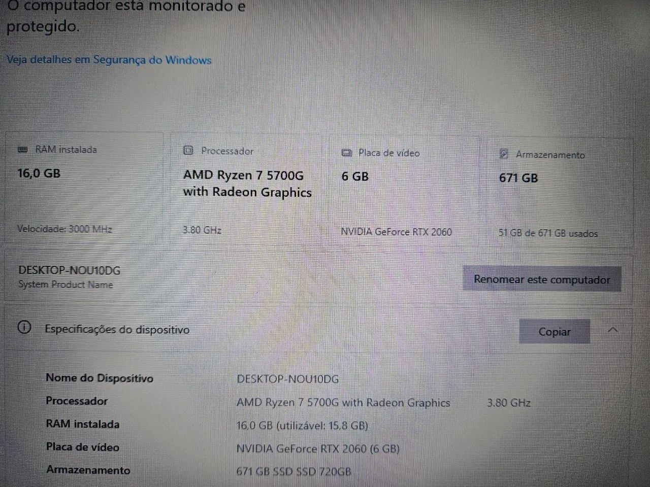 PC Gamer Ryzen 7 5700G + RTX 2060 6GB | Setup Premium | Aircooler Assassin IV | Ultra Frio - Foto 6