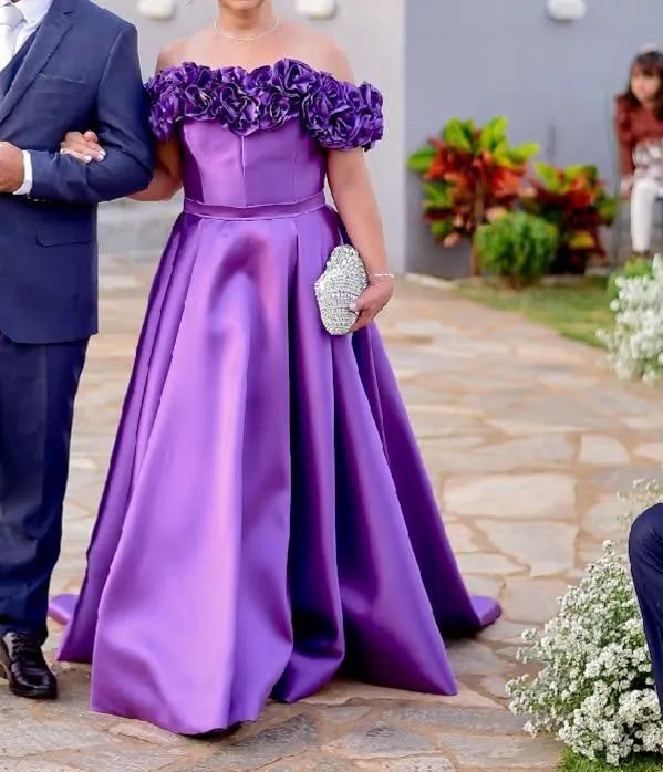 Vestido de festa violeta  - Foto 2