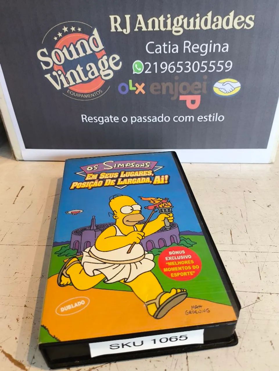 Fita em VHS Os Simpsons - Em seus lugares, Posição de Largada , Ai