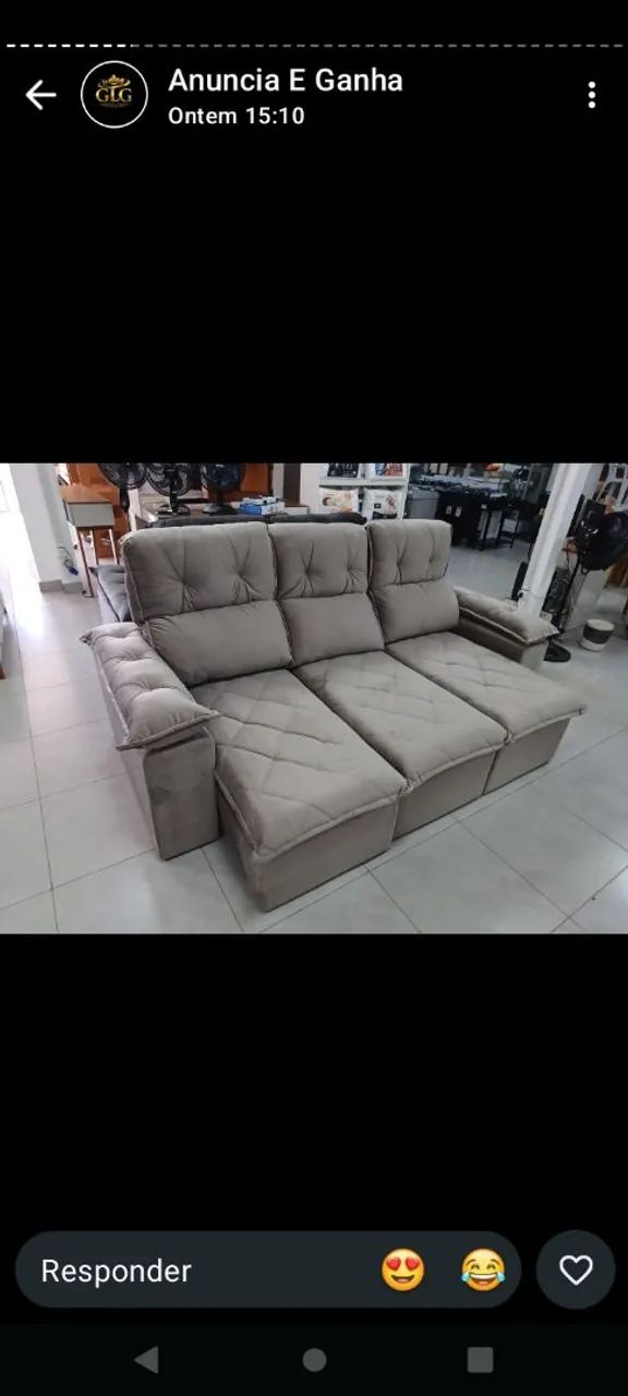 Sofá reclinável 