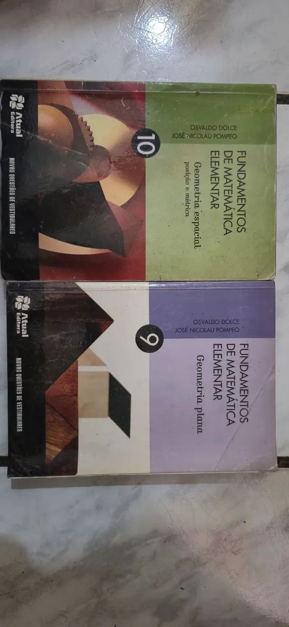 Livros de matemática elementar volume 9 e 10 (bom estado)