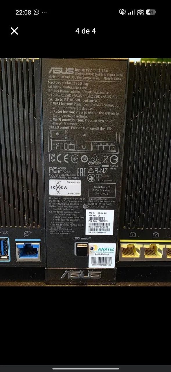 Roteador Asus  - Foto 4