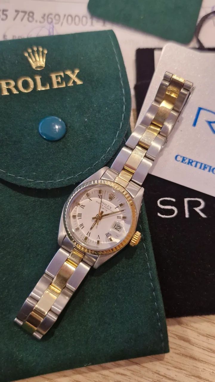 Relógio Rolex Feminino Lady Datejust 26mm aço e ouro original  - Foto 2
