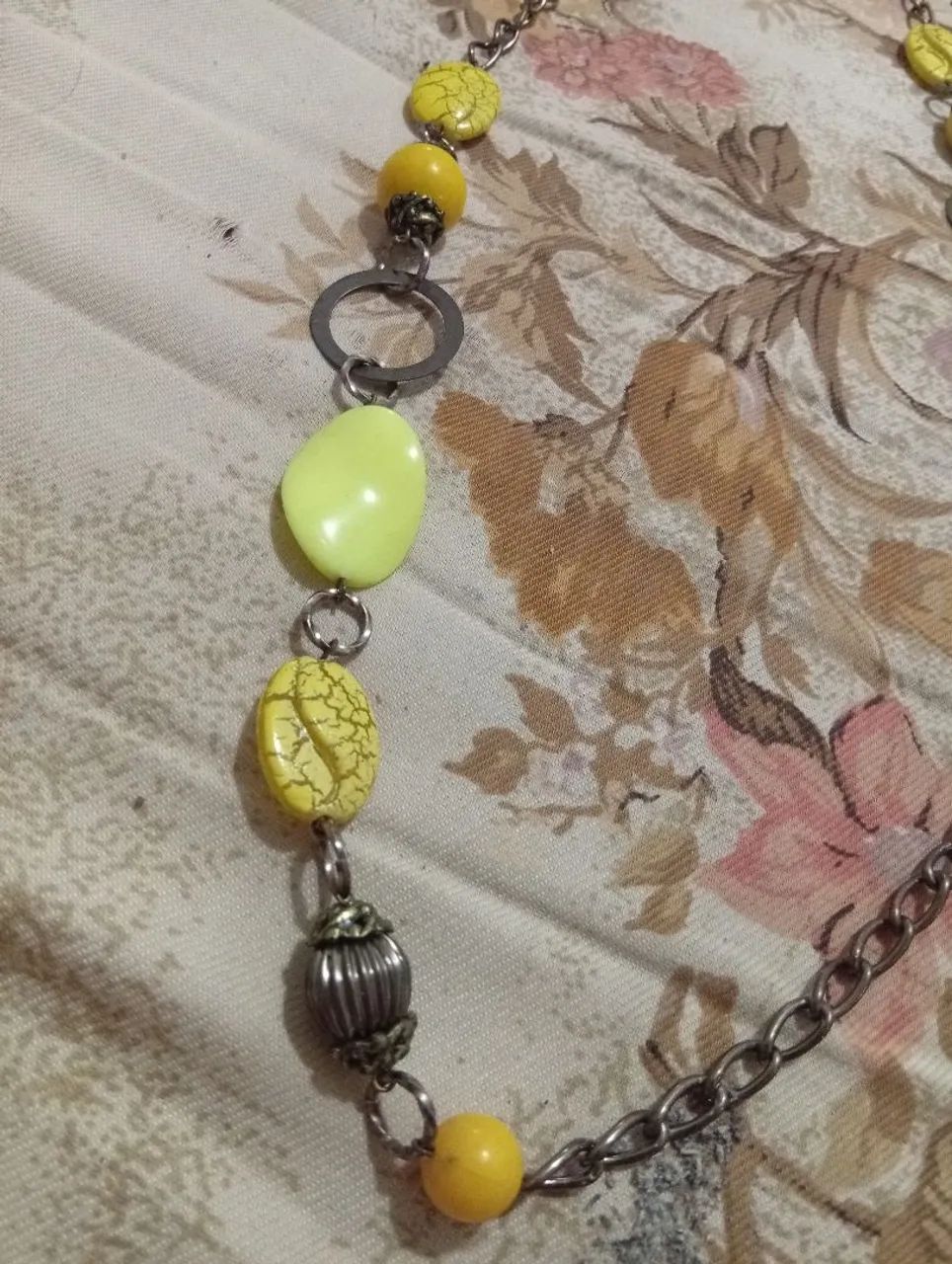 Kit 2 Colares Femininos Boho Chic - Amarelo e Âmbar - Foto 2