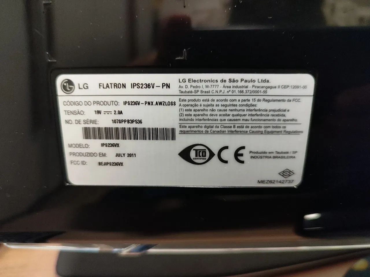Monitor LG Flatron Ips236 23.6  Tela Ips Preto - Foto 5